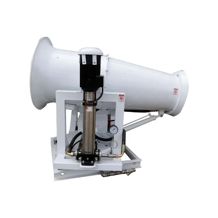 

Fog sprayer sprayer for dust suppression in open air quarry, White, blue