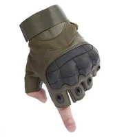 

Hard Knuckle Fingerless Half Finger Tactical Gloves Paintball Outdoor Cycling