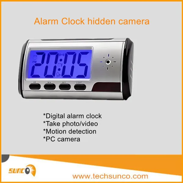 Multi-function Alarm clock hidden camera, clock camera