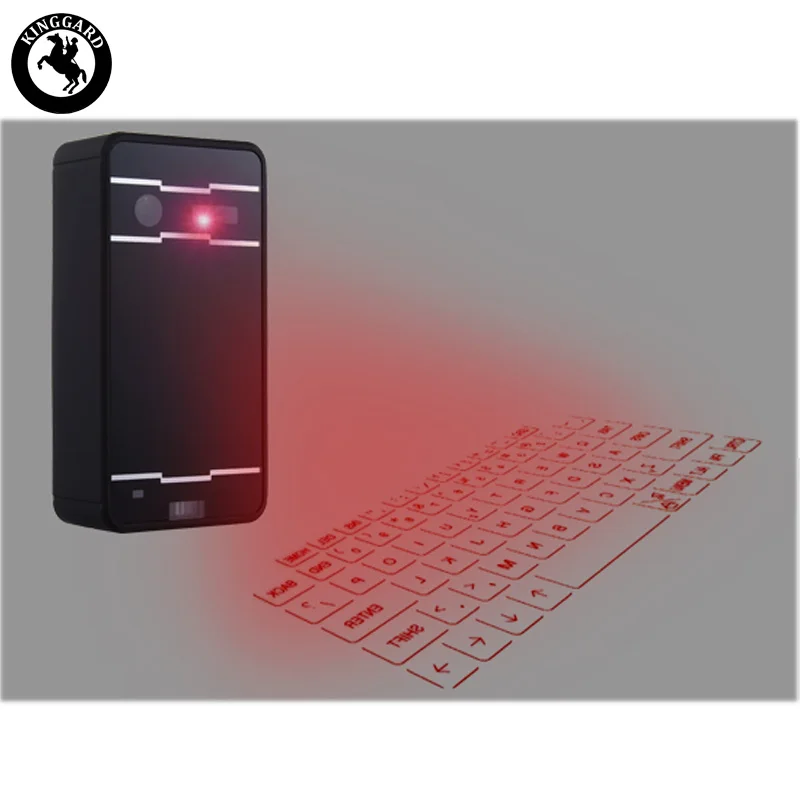 

cube shape projected keyboard and mouse, Black/silver/white