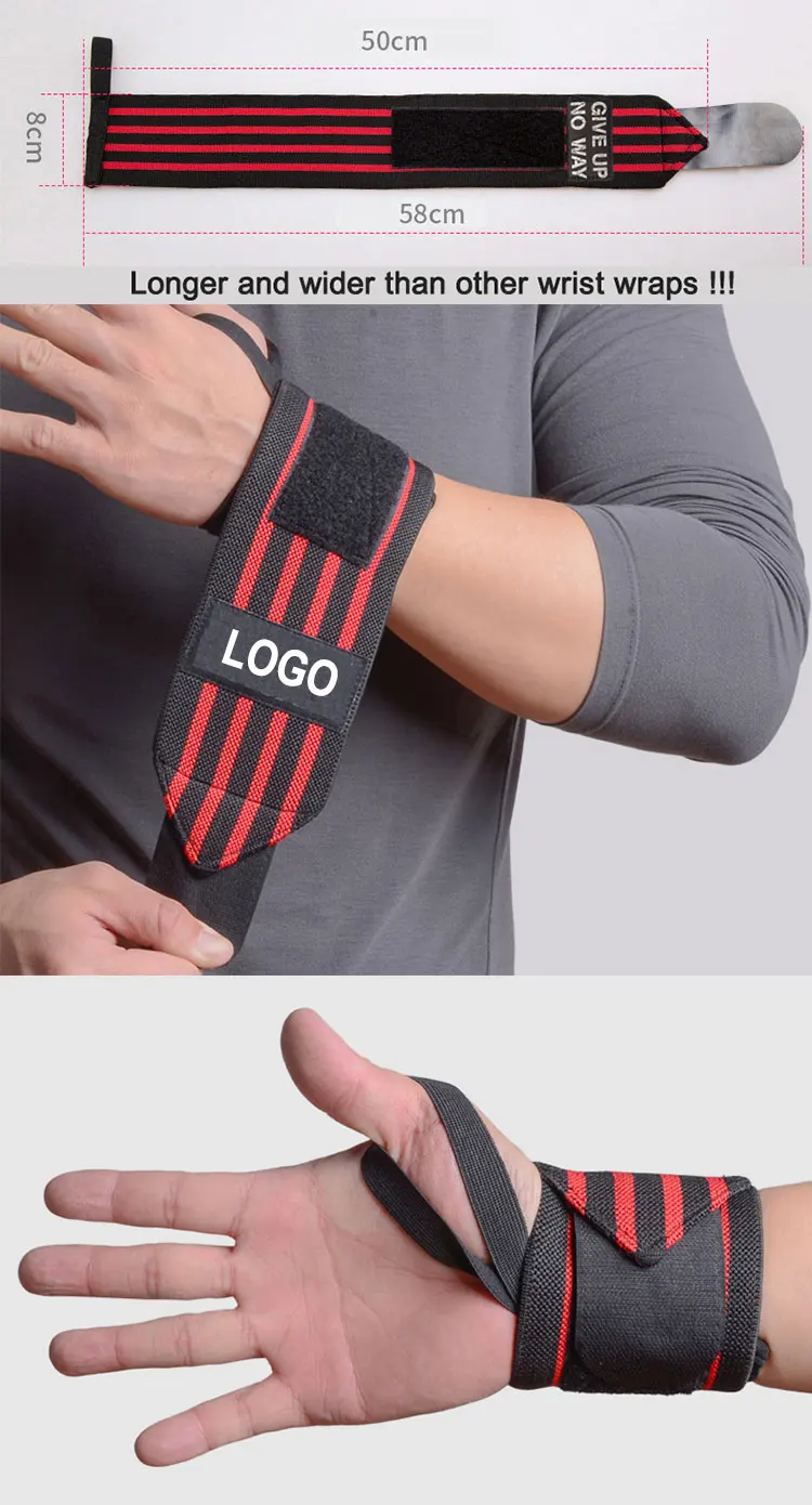 Hot Sell Amazon Lifting Wrist Straps Custom Wrist Wraps For Fitness