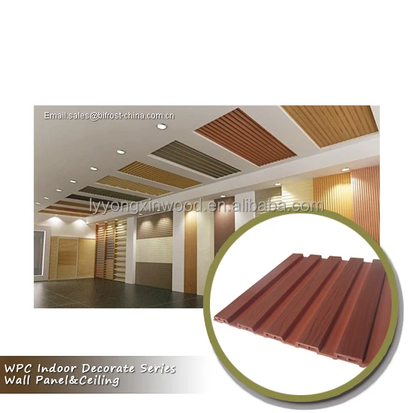 Interior Decorate Wpc Pvc Ceiling Panel Greener Wood Wall Panel