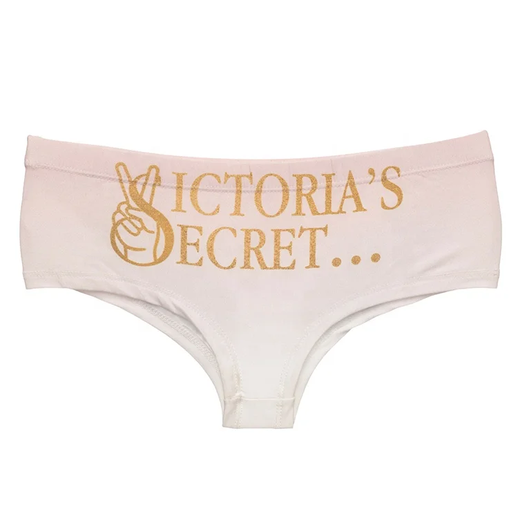 hot sale OEM custom victoria print super soft women cotton panties