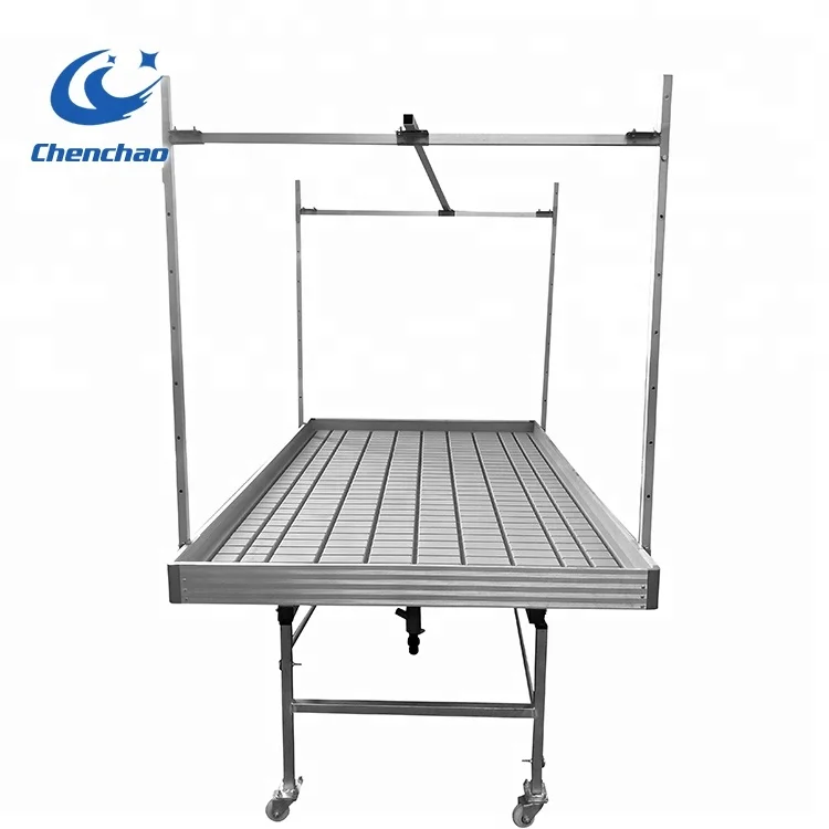 
High quality Complete system easy install hydroponic ebb flow table for greenhouse 