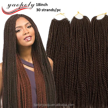 30strands 75g Pack Havana Mambo Twist Crochet Braids 18inch Ombre