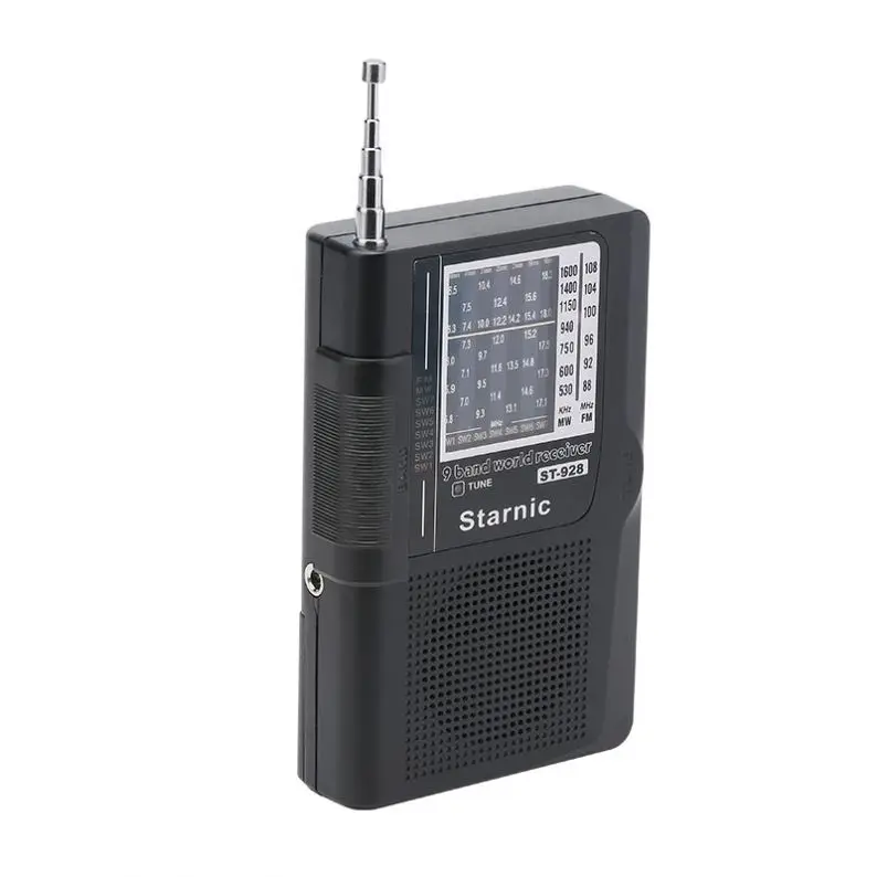 

High quality portable AM/FM pocket radio,retro multiband radio ,radio frequency machine, Black