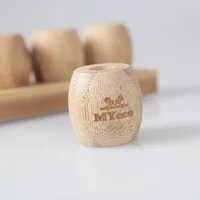 

Eco organic bamboo Toothbrush base holder set Tube Biodegradable Laser engraving logo wholesale custom OEM