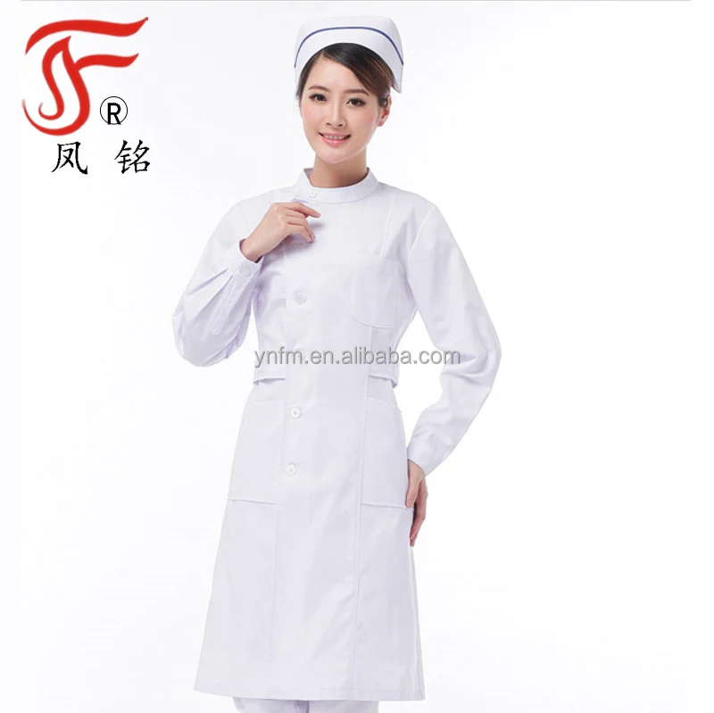 

Reusable Round Neck Hospital Nursing Dress Uniform Top Sale Short And Long Sleeves Manufacturer Of Billing Doctor Uniform, White;blue;red