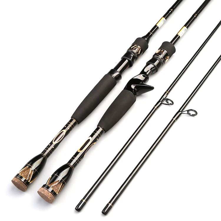 

CEMREO Golden Time wholesale 2.1m 2.4m High Quality Low Price Carbon Fishing Rods Casting in Stock, Gold;blue;red