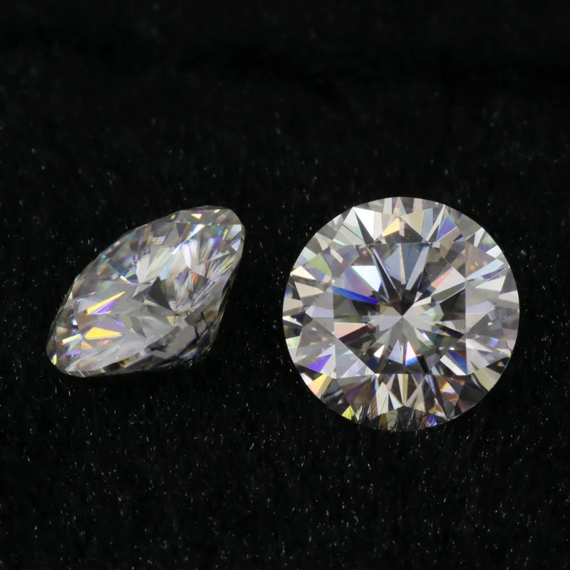 

forever one 3 carat whit d color moissanite for wedding jewelry set
