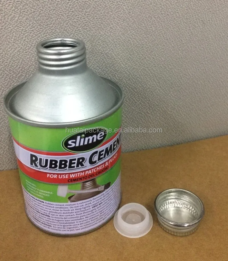 8oz Adhesive Cans With Screw Metal Lid With Printing,Pvc Glue Can