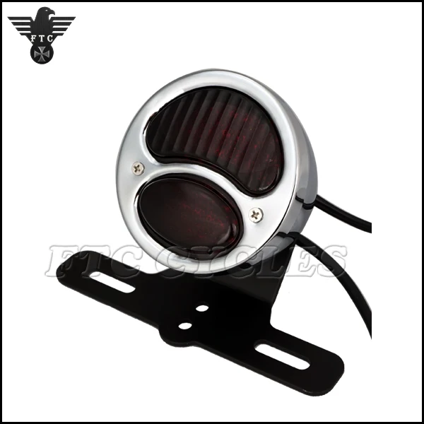 
Chrome Motorcycle Brake Light Custom Tail light for Yamaha Chopper 