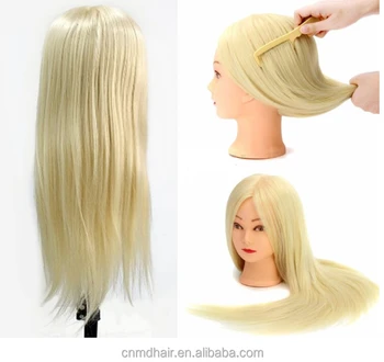 Wholesale Mannequin Head With Hair 18 Blonde 100 Natural Soft