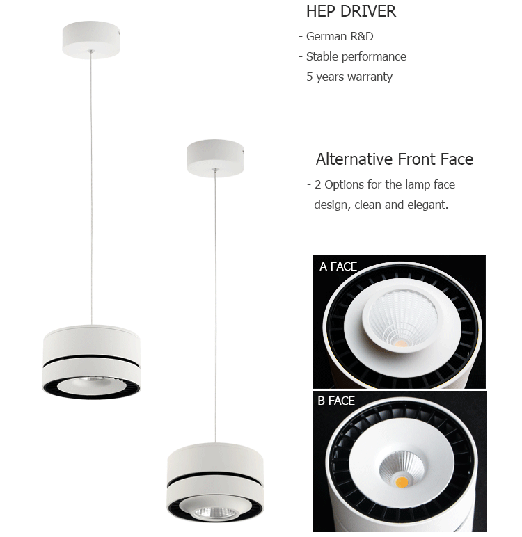 Imade Ce Rohs 12w 25w Cob Commercial Fixtures Modern Led Pendant Light
