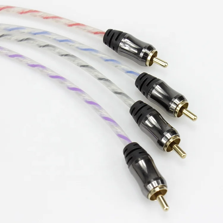 

Rca Cable Twist Signal Cable Twisted-Pair Audio Interconnect Cable