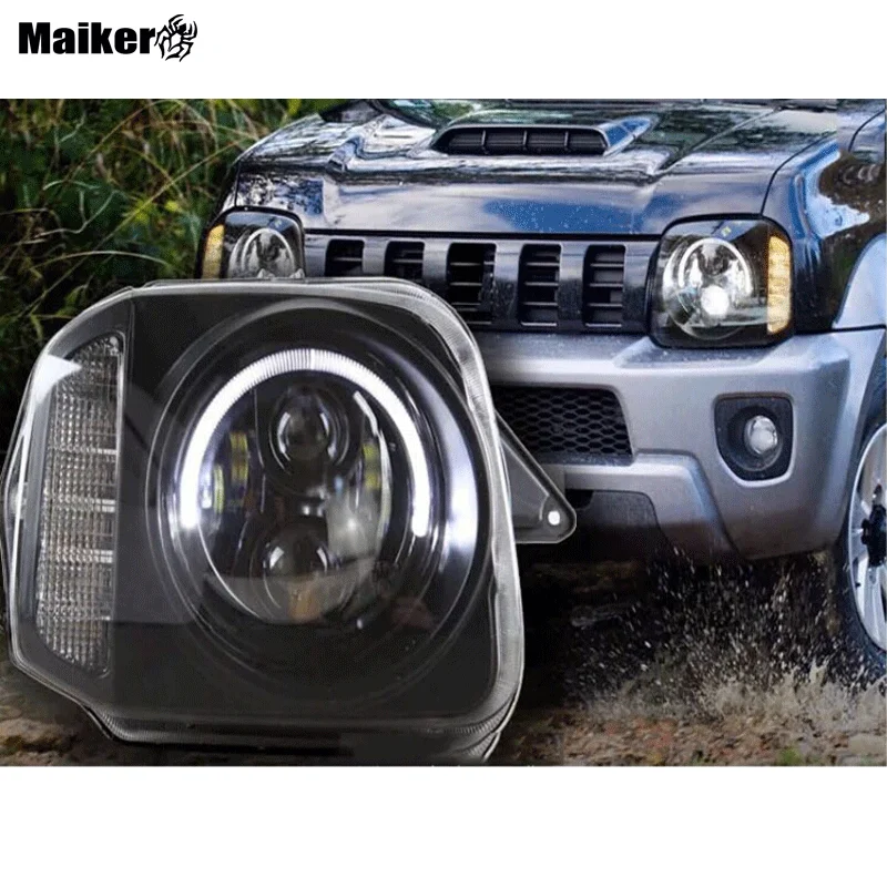 

4x4 Offroad High LED headlight with angel eyes for Suzuki Jimny accessories