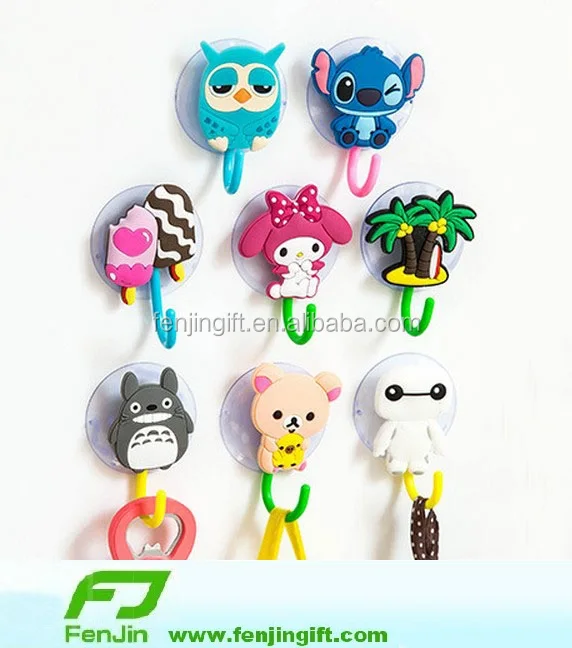 

Creative Cartoon custom pvc sucker hook
