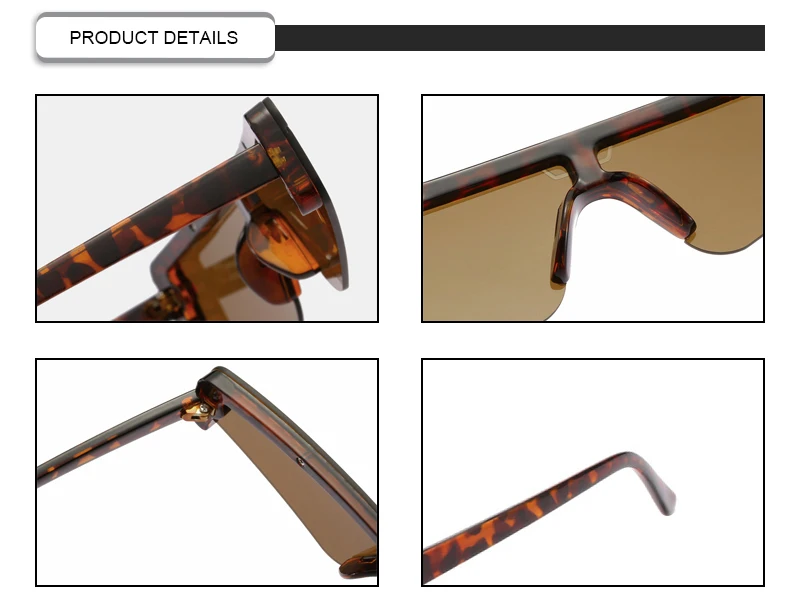 Cool Dazzle Men Promotion Small Frame Mirror Plastic Ladies Sunglasses