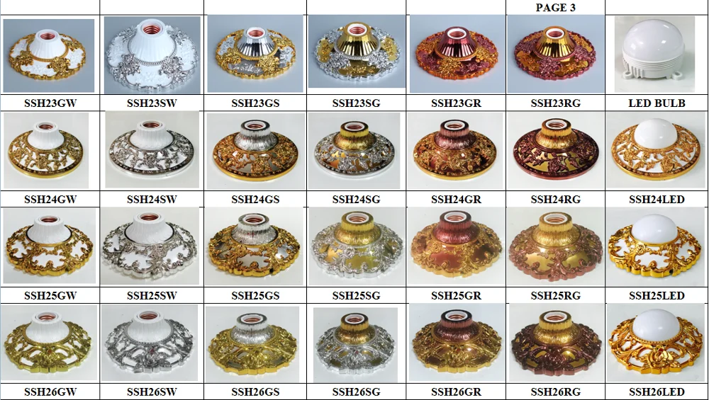 
High Quality Decorative E27 Bulb Holder B22 Bulb Holder 