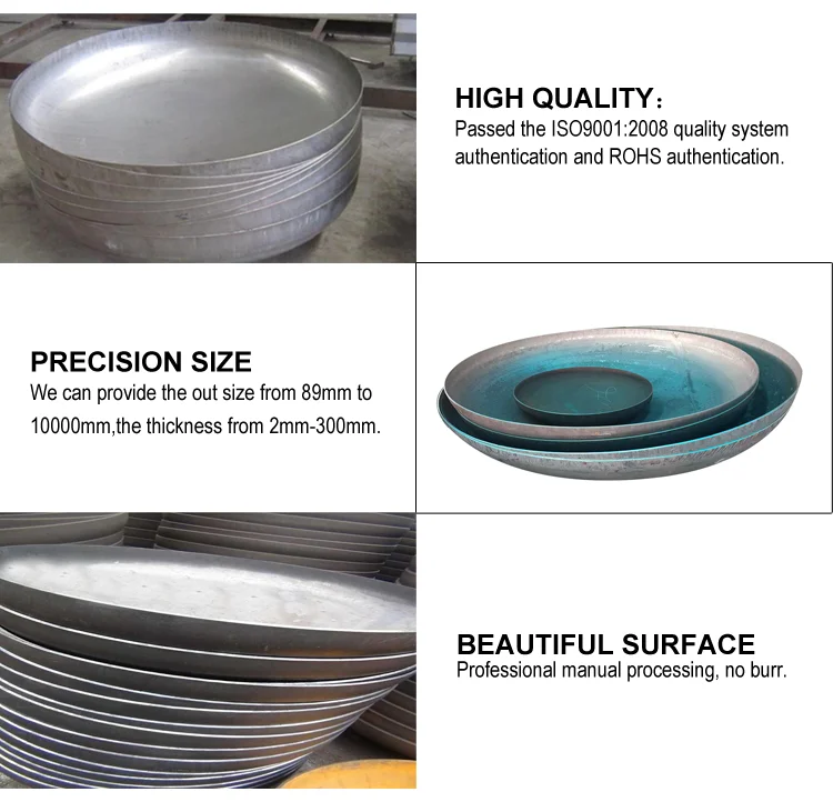 stainless steel elliptical ellipsoidal head made in china