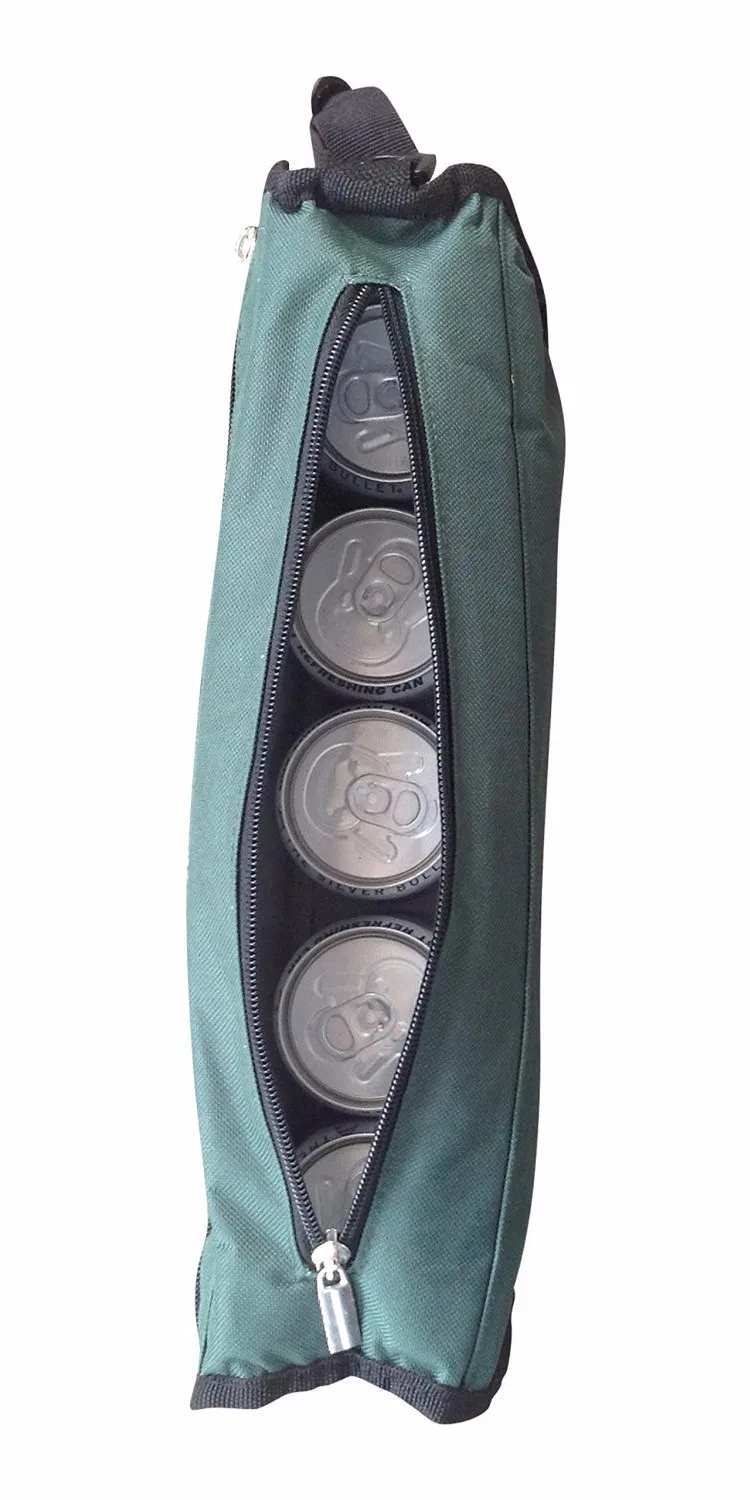 Portable Carryon Insulated 5 Pack Foam Beer Can Cooler For Golf