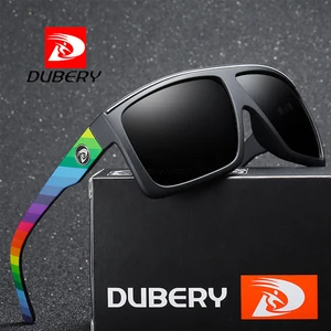 STORY D818 Dubery Flat Top Sport Cycling Sunglasses Men Polarized with Box