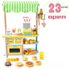 Multi Preschool Fruit vegetable supermarket Refrigerator cake Wooden Children's Kitchen Kids Toys