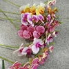 Home decor real touch artificial silk Orchids Purple blue latex Orchids flower plants