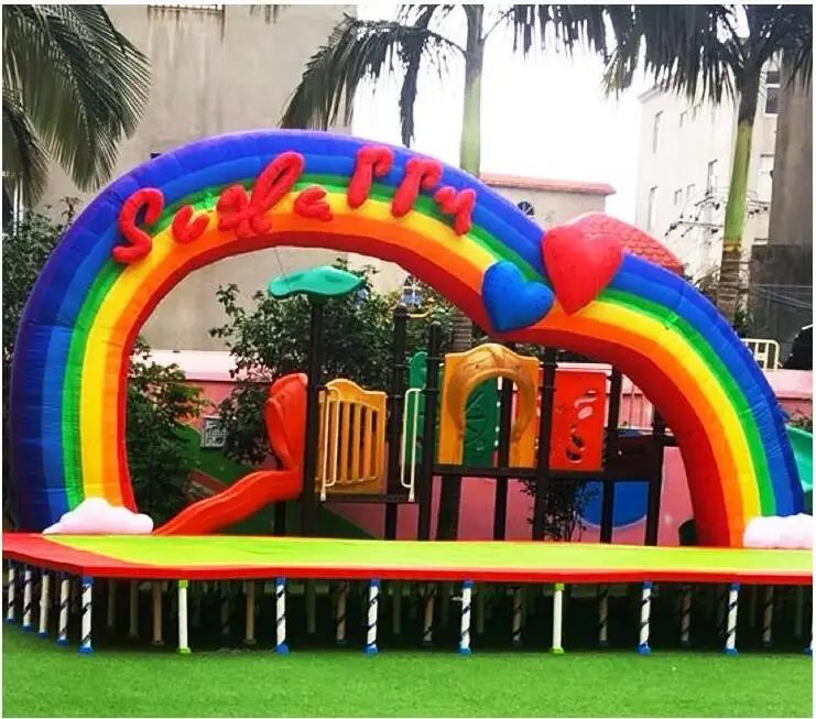 rainbow inflatable arch