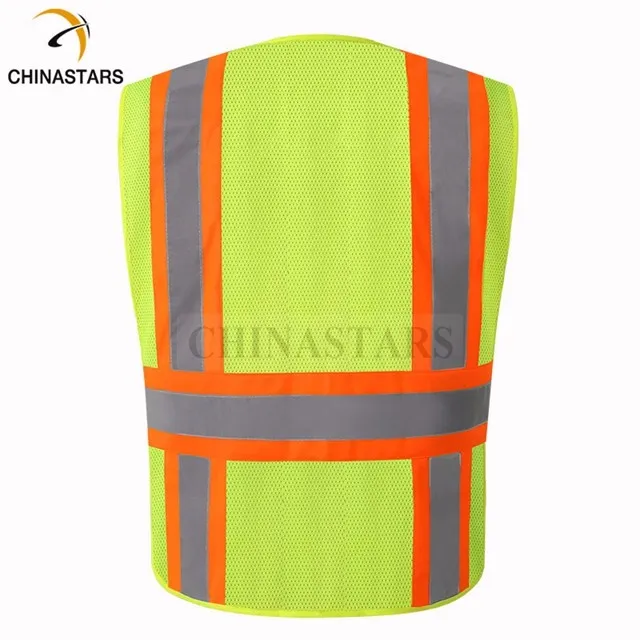 Csv119 Ansi 107 Certificated Orange Visibility Safety Vest Without Led Hs Code 6114300090 Buy