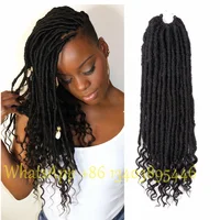 

Bobbi Boss Nu Locs Synthetic Braiding Hair 18inch Crochet Hair Goddess Locs Faux Locs Curly Crochet Hair Exntension For women