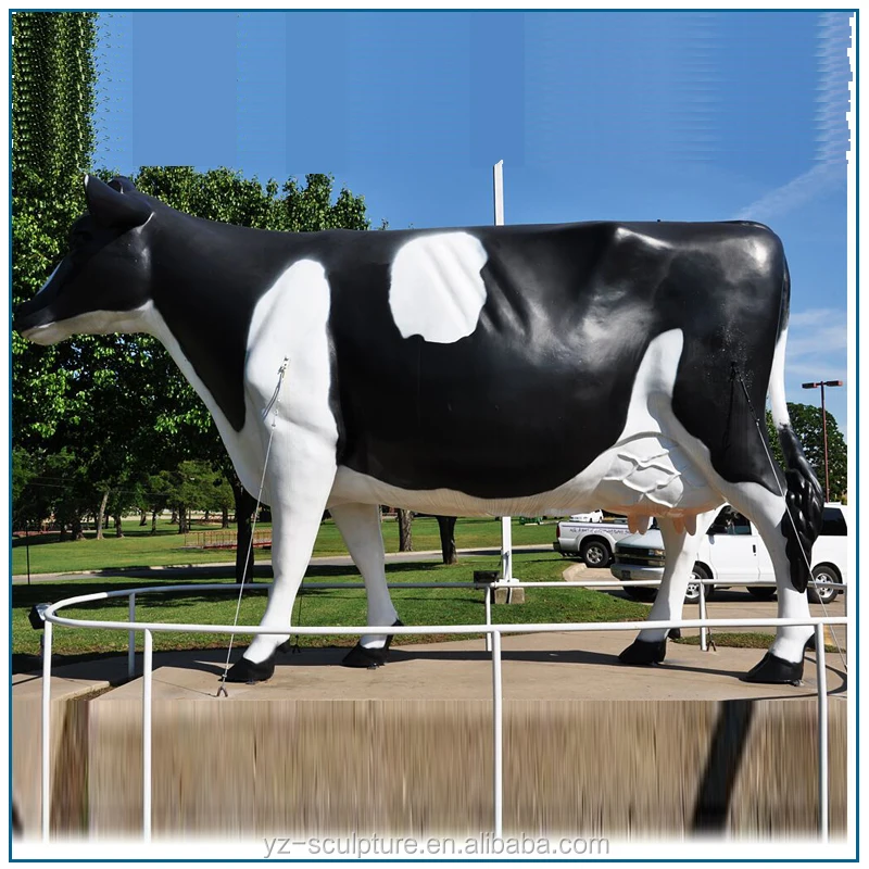 Large Outdoor Fiberglass Cow Sculpture For Garden Decoration Buy Large Outdoor Sculptures