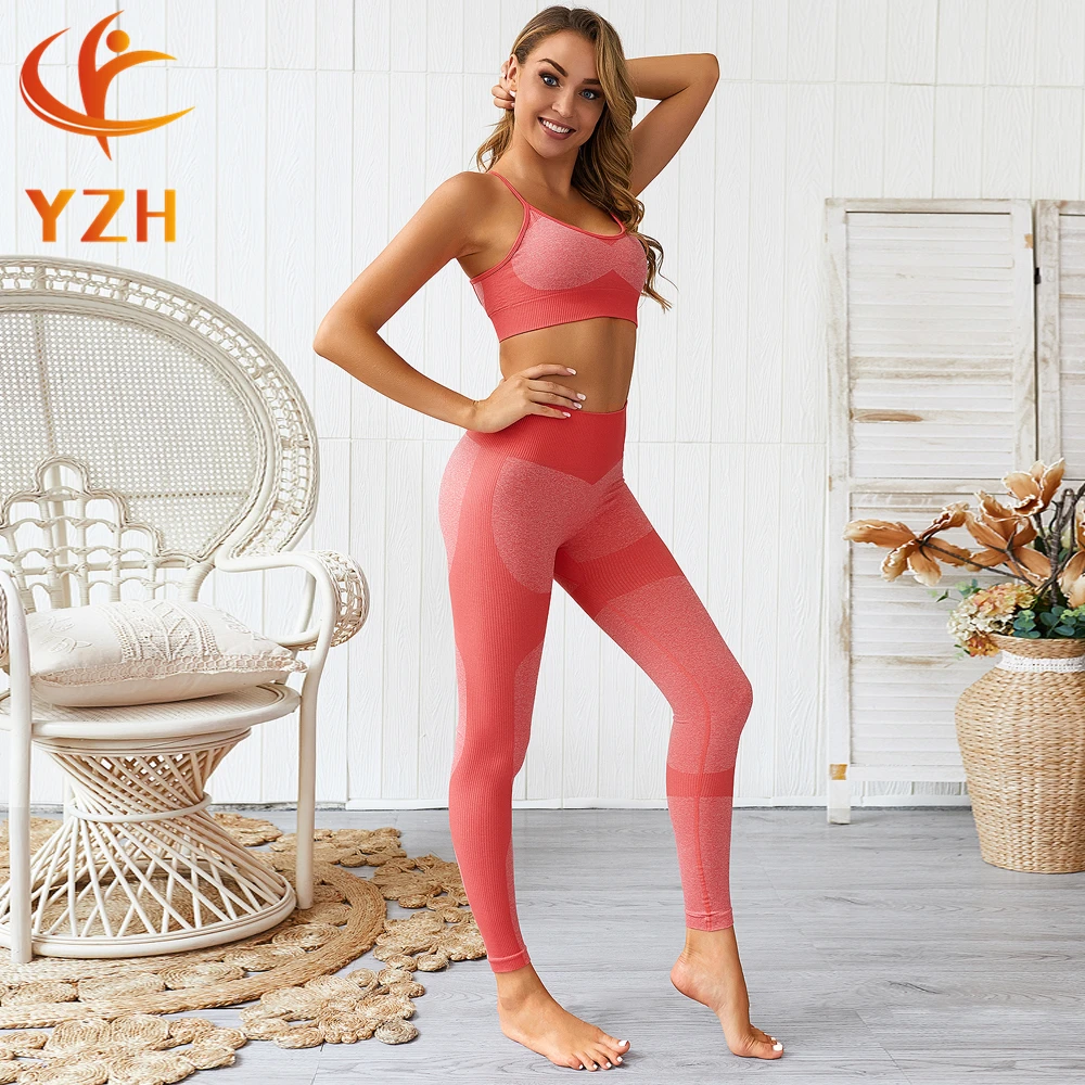 Women Two Piece Outfits Gym Wear Sport Apparel Seamless Sets Impacet ...