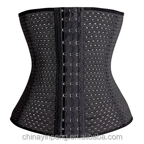 

Invisible waist trainer,Breathable 4 Steel Boned Invisible Waist Tummy Trainer Body Shaper Waist Trainer Cincher NBS330, Black,nude