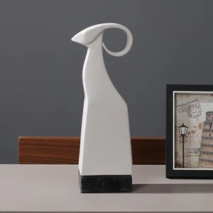 Image of Nordic style animal statue ceramic home accessories decor