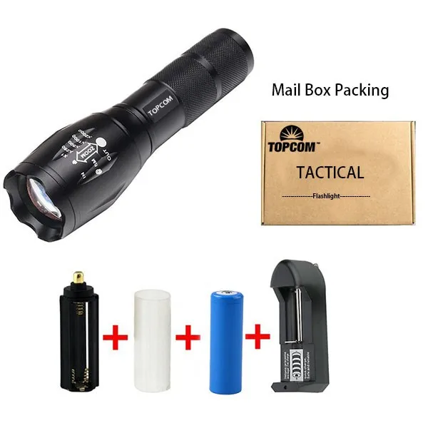 High Power Military Grade G700 tactical 18650 Led flashlight