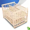 2019 New Design Multi-functional Solid Wood Twins Cot With Big Storage Space And Playpen