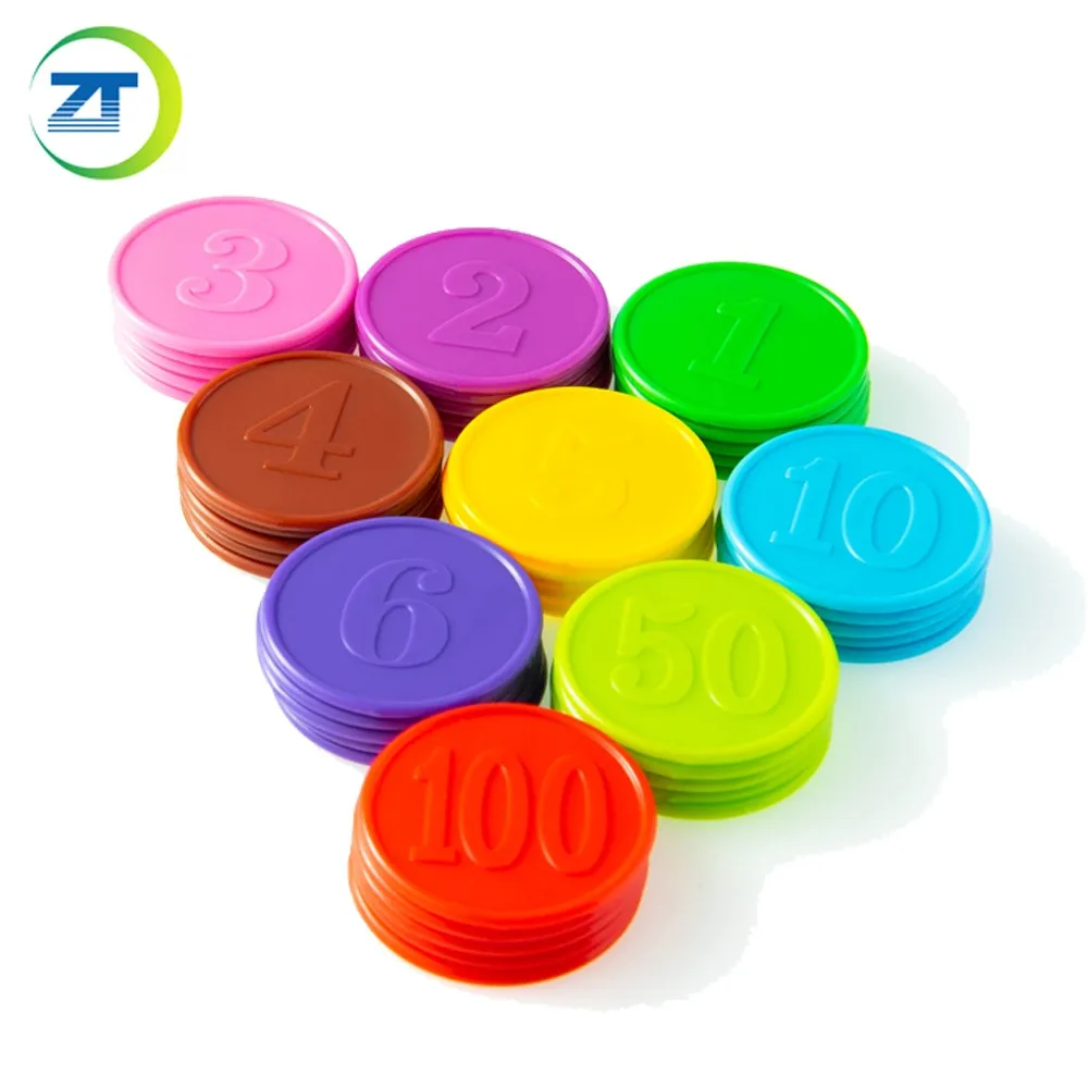 Custom Embossed Plastic Token Coin Color Plastic Coins - Buy Custom ...