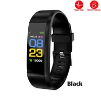 

ID115 Plus Color Screen Smart Wristband Watch Band Fitness Tracker CE Rohs Smart Bracelet with Heart Rate and Blood Pressure