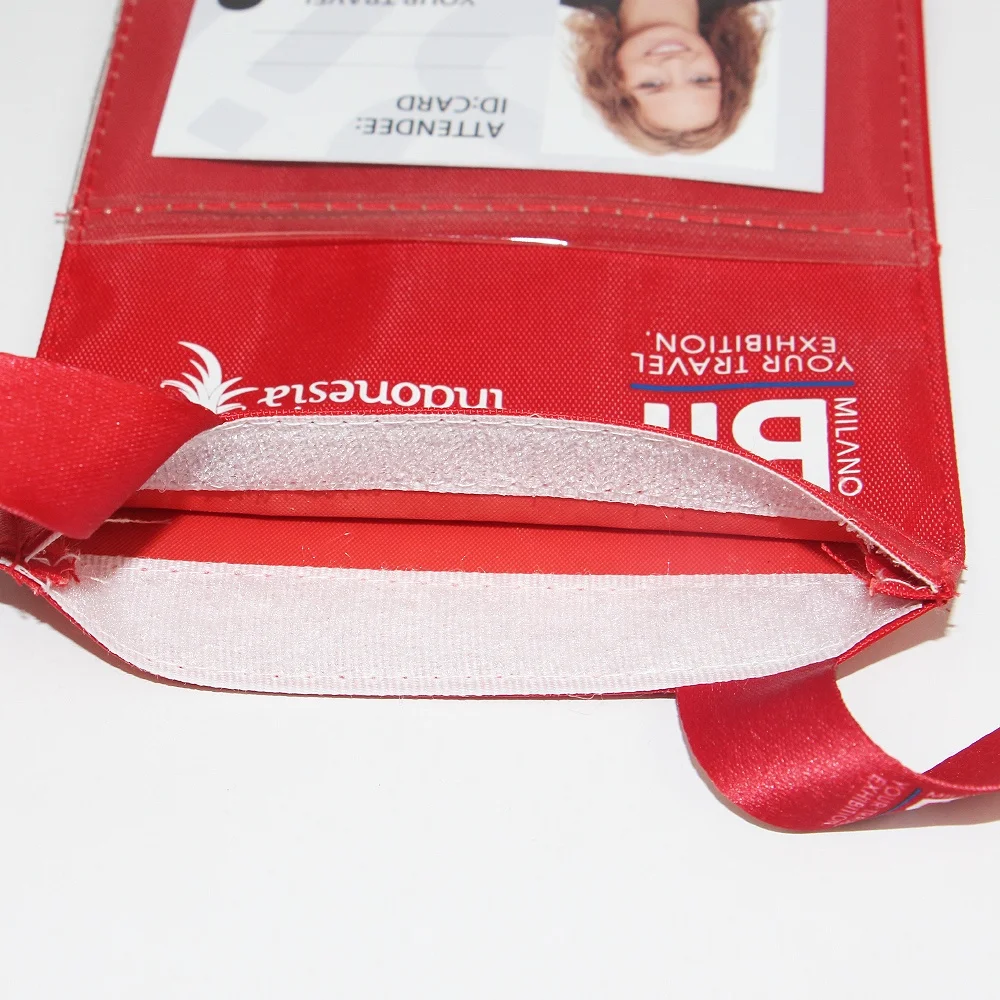 
Promotional customized logo card neck wallet badge holder with lanyard 