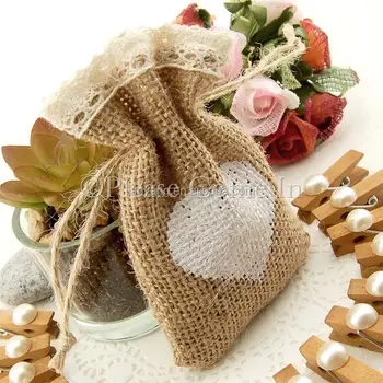 crochet wedding favor bags