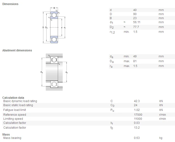 63082rs Bearing Skf Deep Groove Ball Bearing 6308 Bearing Buy