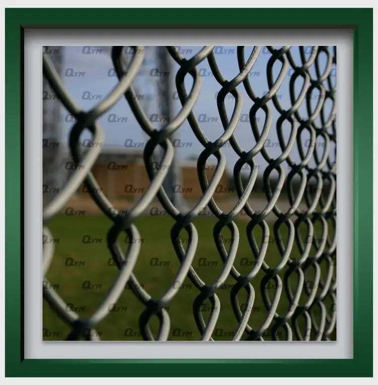 Basketball Court Chain Link Fence PVC Coating Diamond Wire Mesh Fence