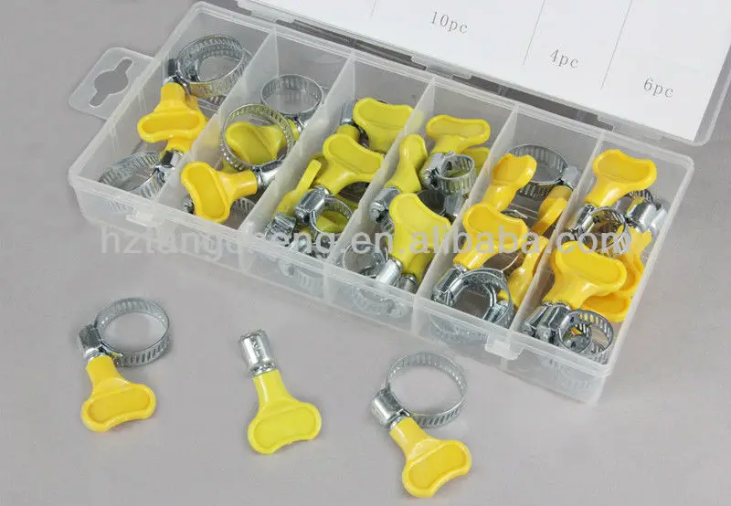 26PC butterfly hose clamp assortment
