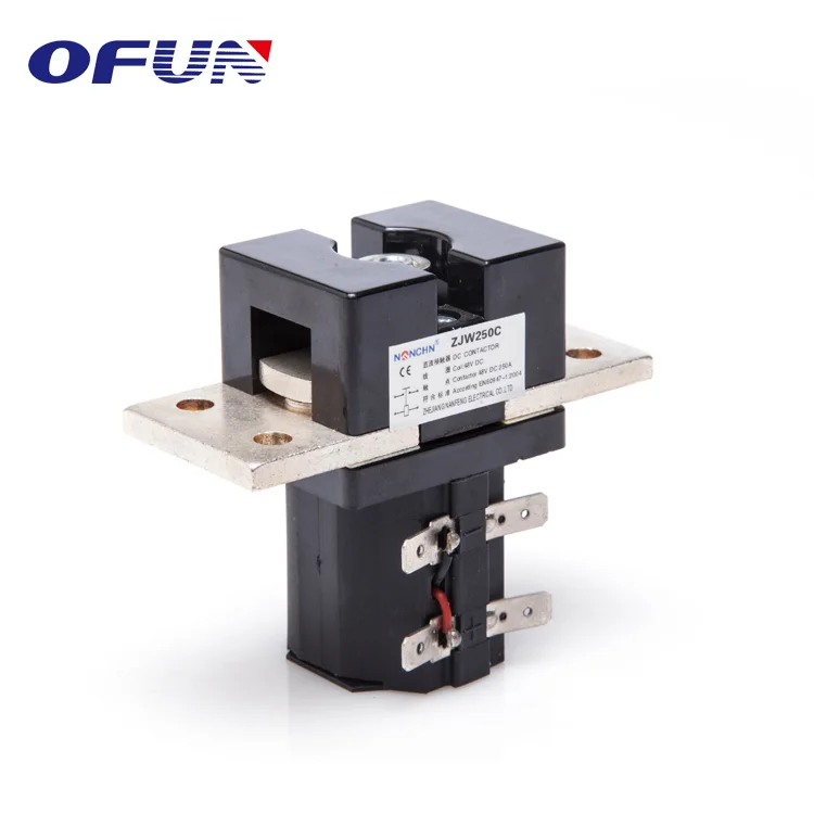 OFUN FCC CCC Top Quality Magnetic 250A Dc Contactor Relay 12V