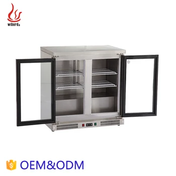 2 door display fridge