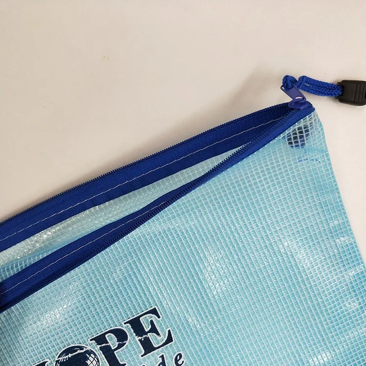 Zipper File Bags Waterproof Bag For Document Organizer Pvc Material For