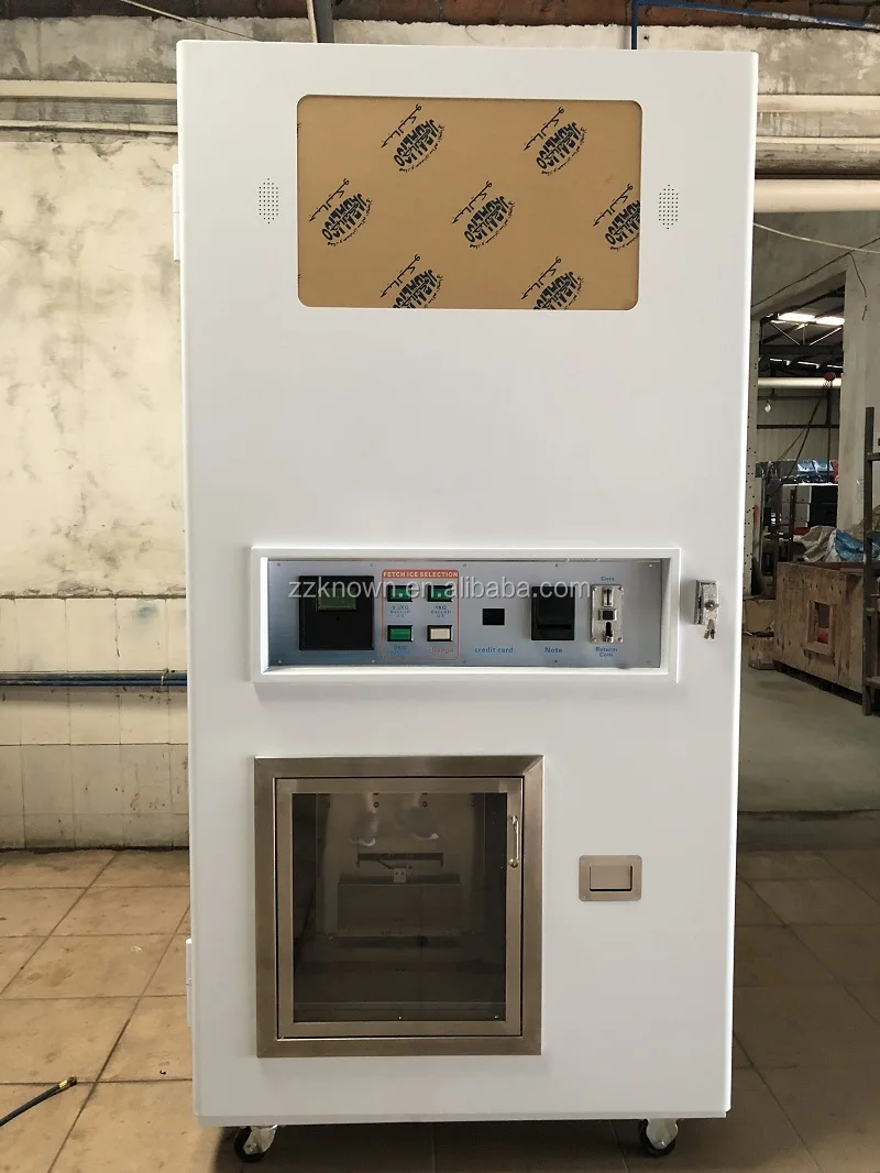 140kg/day Commercial Self Services Ice Cube Vending Machine Ice Vendor