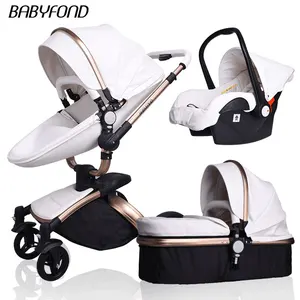 Image of Free shipping 2019 high quality baby carriage for sale Baby Stroller 3 in1 Baby Pram Babyfond