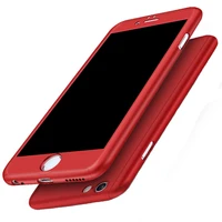 

OTAO Mobile Cover For iPhone 8 7 6 6s Plus X XR Xs Max 360 Full Cover Phone Case With Glass Protector Dropshipping